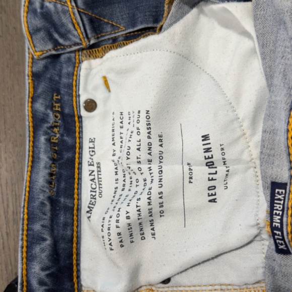 American Eagle Outfitters Slim Straight Extra Flex Men's Jeans Size 32x32 - Picture 7 of 14